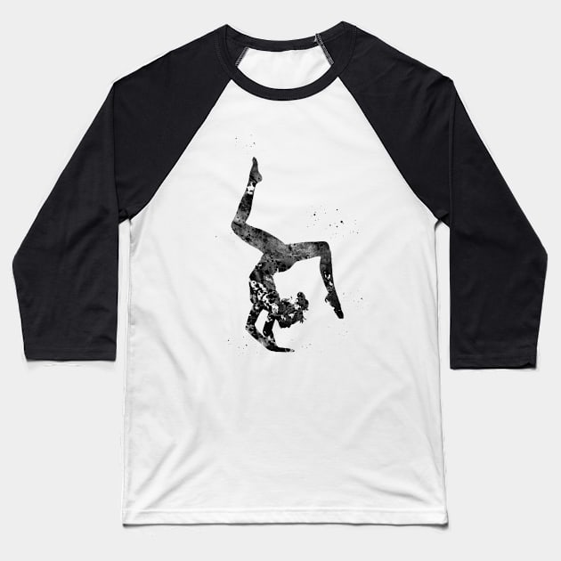 Gymnastics girl Baseball T-Shirt by erzebeth